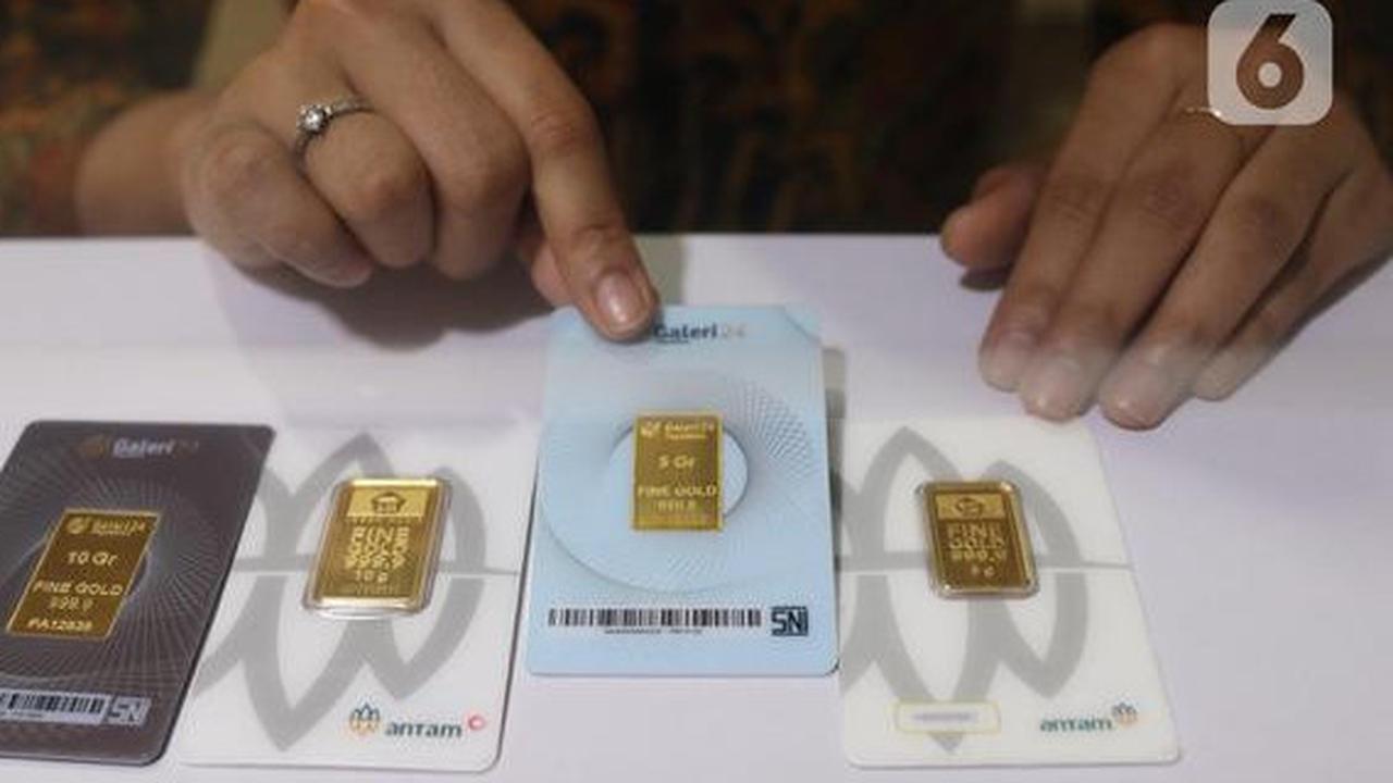 Harga Emas Antam Hari Ini Merosot Rp45.000, Segram Dibanderol Rp2.282.000 per Gram