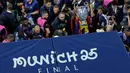 Tim racikan pelatih Luis Enrique tampil penuh determinasi sepanjang pertandingan. (Michaela STACHE/AFP)