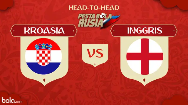 Berita video head-to-head Piala Dunia Rusia 2018: Kroasia vs Inggris.