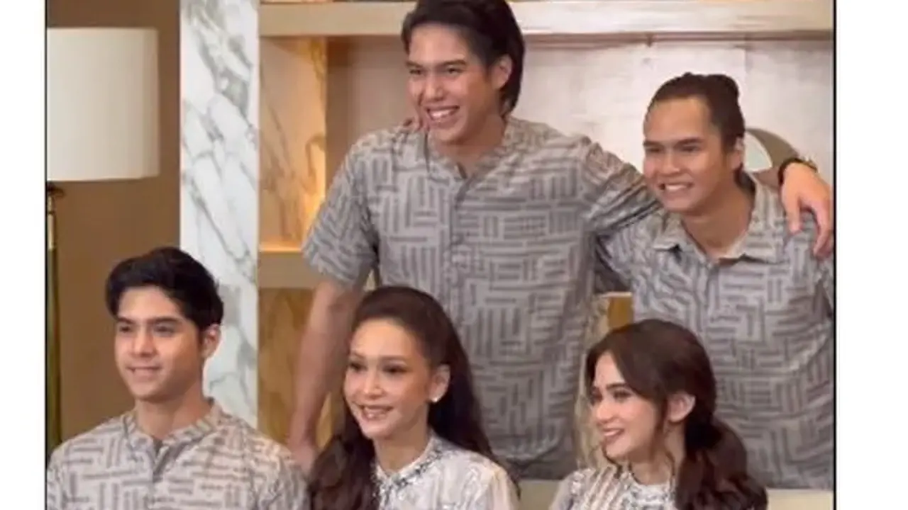 Potret Maia Estianty bersama Al El Dul dan Tissa Biani (Sumber: Instagram/@tissabiani)