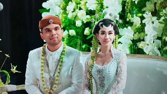 Pernikahan Thariq Halilintar - Aaliyah Massaid. ( M Altaf Jauhar/ Liputan6.com)