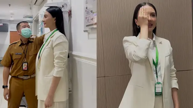Tampilan Modis Raline Shah Saat Cek Kesehatan Gratis di Puskesmas