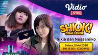 Program terbaru dari Vidio eSports bertajuk SHIOK Challenge bersama Nixia dan Nessamiko.
