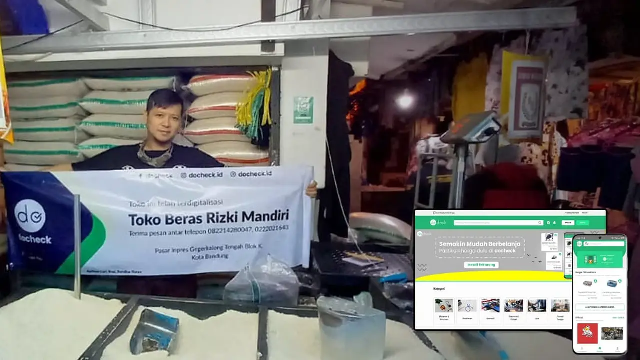 Docheck Bantu Pedagang Pasar Tradisional Go Digital
