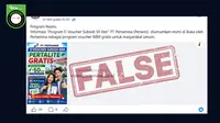 Cek Fakta: Tidak Benar Pertamina Buka Program Voucer BBM Gratis untuk Masyarakat Umum