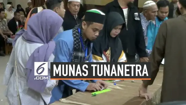 VIDEO: Cara Penyandang Tunanetra Pilih Ketua di Munas