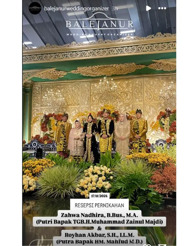 Mahfud MD dan TGB Zainul Majdi sah jadi besan, ini 8 momen akad dan resepsi pernikahan anaknya