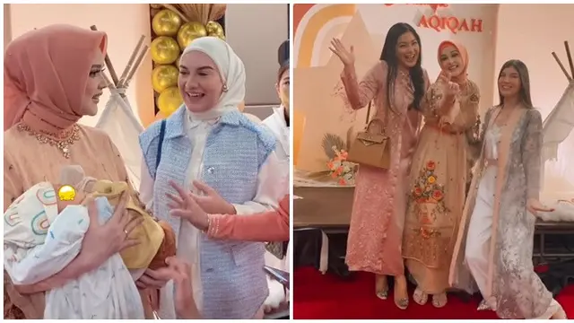 6 Momen Akikah Anak Kedua Cut Meyriska, Dihadiri Artis dan Undang Anak Yatim