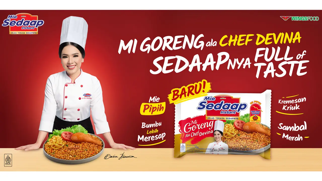 Mie Sedaap Varian Baru Hadirkan Kolaborasi Tersedaap Bareng Chef Devina yang Sedaapnya Full of Taste!