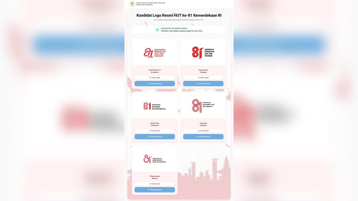 Istana: Logo HUT Ke-81 RI Bisa Dipilih Publik Jadi Wujud Demokrasi