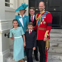 Kate Middleton dan putrinya di Trooping the Color 2025. [@princeandprincessofwales]