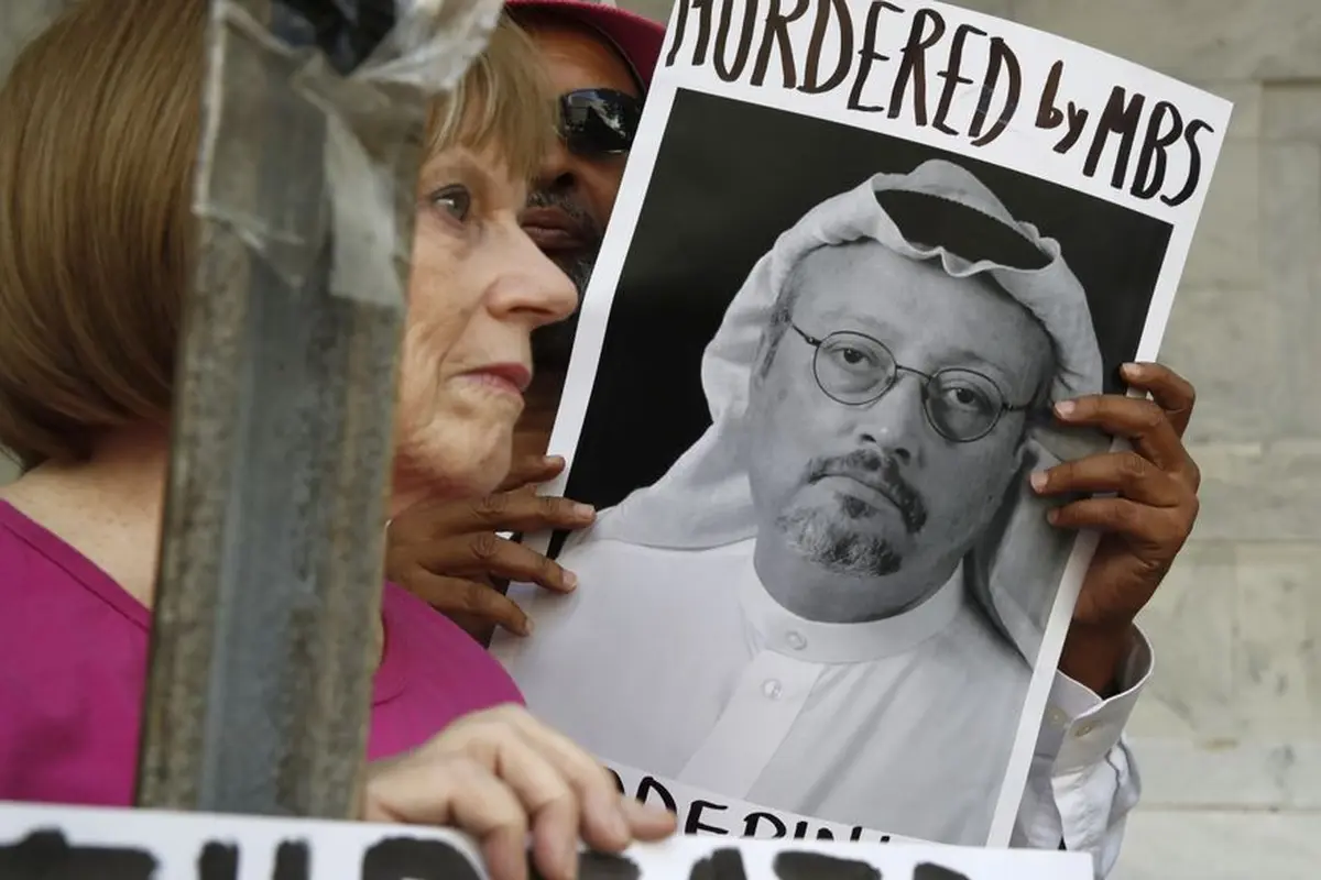 Foto Jamal Khashoggi, wartawan Arab Saudi yang dibunuh di Istanbul (AP/Jacquelyn Martin)