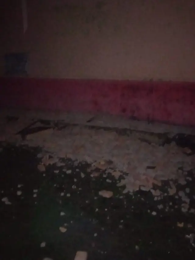Dampak kerusakan akibat gempa bumi di Bekasi