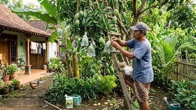 Cara Mengatasi Buah Mangga Rontok Sebelum Matang, Ini Penyebab dan Solusinya