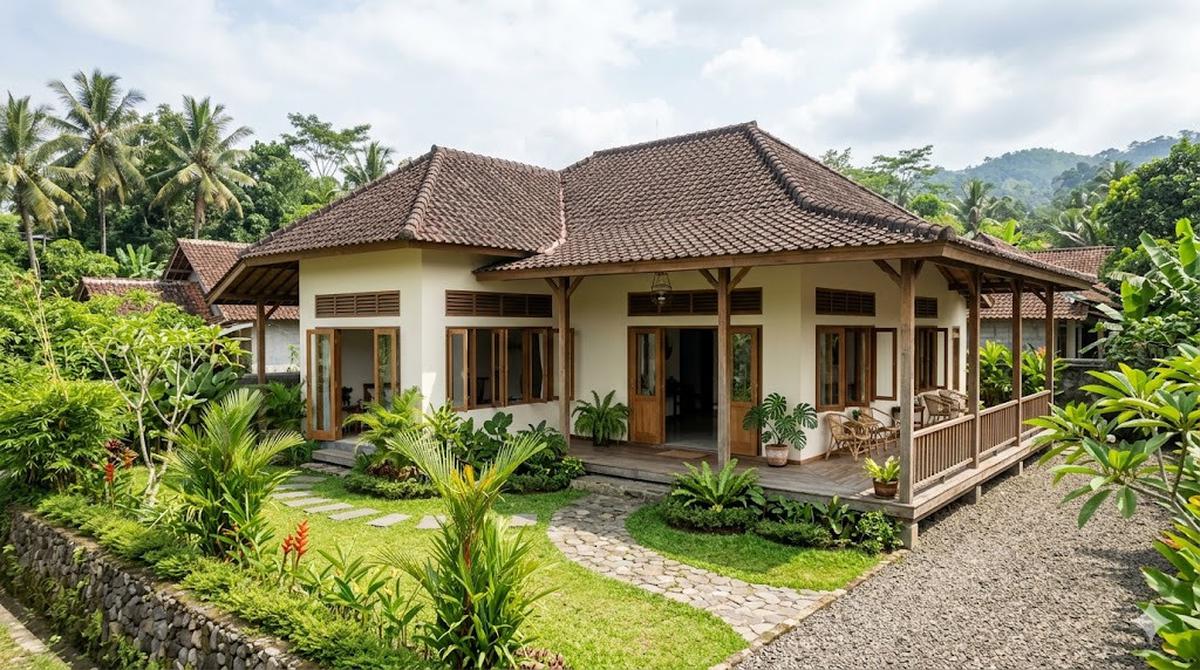 Desain Rumah Hook di Desa Memaksimalkan Sirkulasi Udara Alami