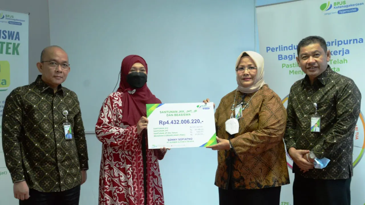 BPJS Ketenagakerjaan Beri Santunan Rp4,4 Miliar ke Ahli Waris
