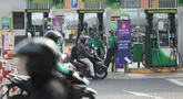Suasana Stasiun Pengisian Bahan Bakar Umum (SPBU) swasta di kawasan Grand Depok City, kota Depok, Jawa Barat, Rabu (17/9/2025). (Kapanlagi.com/Budy Santoso)