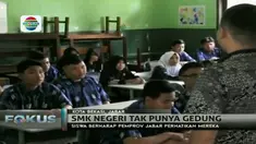 Siswa berharap ada perhatian dari Pemerintah Provinsi Jawa Barat, untuk secepatnya membangun infrastruktur gedung sekolah. 