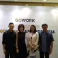 Peresmian gerai GoWork di Plaza Indonesia, Jakarta Pusat. (Liputan6.com/Henry)