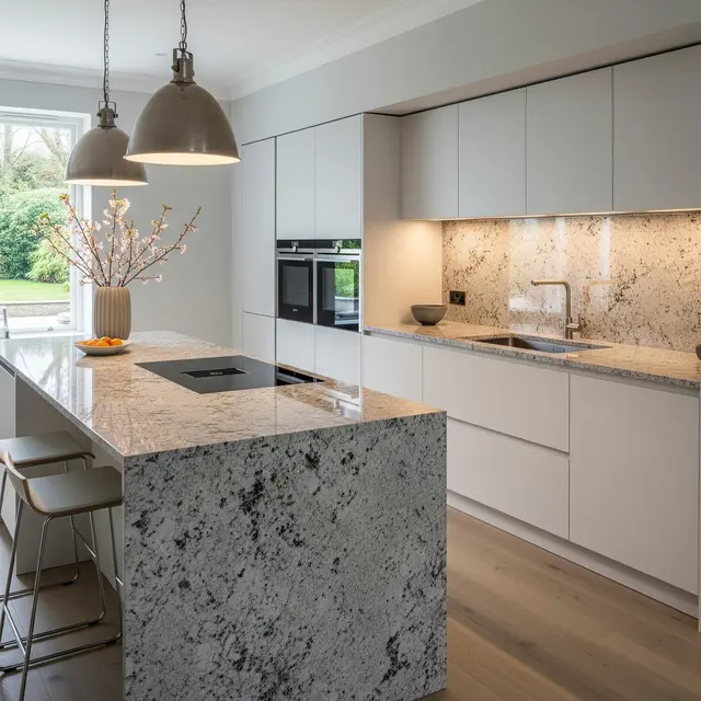 Model Granit Dapur Minimalis Terbaru dengan Nuansa Mewah (Gemini AI)