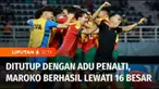 Maroko juga melaju ke perempat final Piala Dunia U-17, usai menandaskan perlawanan Iran. Laga harus berlanjut dengan adu penalti, setelah kedua tim bermain imbang 1-1 selama dua babak.