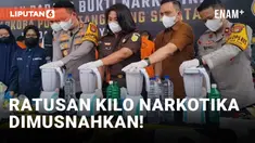 Narkoba Senilai 77 Miliar Dimusnahkan Polres Tangerang Selatan