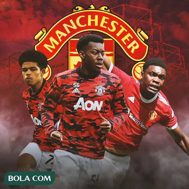 Manchester United - Shola Shoretire, Anthony Elanga, Teden Mengi