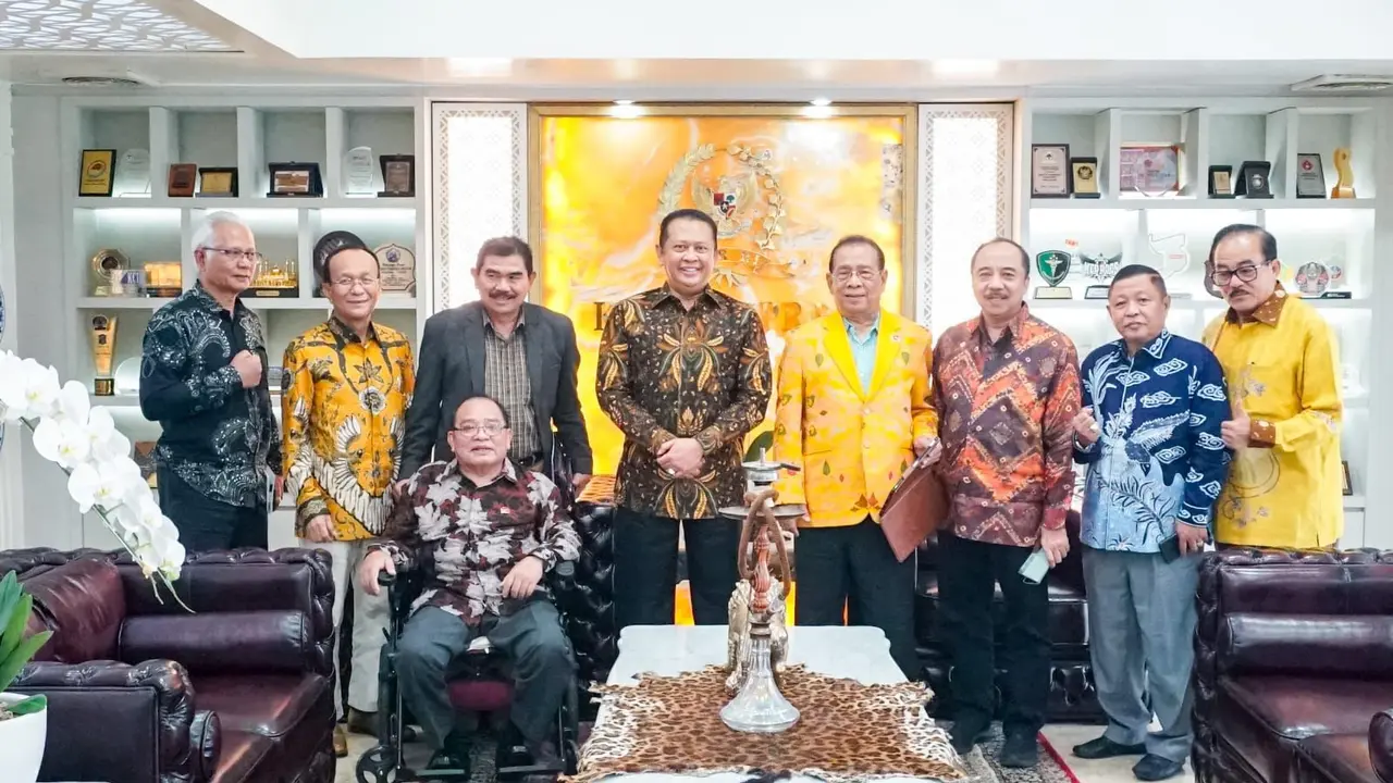 Ketua MPR RI sekaligus Wakil Ketua Umum Partai Golkar Bambang Soesatyo menerima kunjungan Pergubi. (Istimewa)