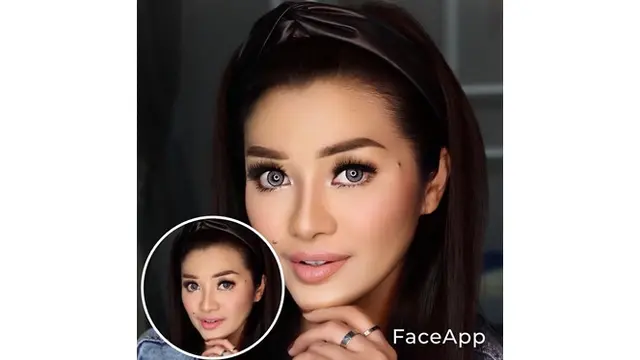 7 Artis Cantik yang 'Oplas' Pakai FaceApp, Iis Dahlia Bak Bintang Bollywood