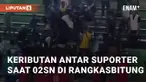 Terjadi keributan di bangku suporter saat pertandingan final voli O2SN. Peristiwa ini berada di Gor Ona, Rangkasbitung