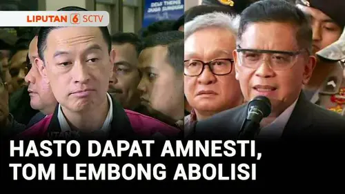 VIDEO: Prabowo Beri Abolisi ke Tom Lembong dan Amnesti untuk Hasto, Apa Alasannya?