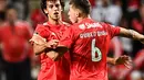 8. Benfica - Klub yang sering berbagi gelar dengan FC Porto di kancah domestik. Mungkin pemasukan terbesar klub ini ada pada penjualan para pemainnya yang tergolong tidak murah. (AFP/De Melo Moreira)