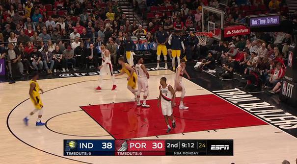 Damian Lillard mencetak 30 poin saat Trail Blazers mendapatkan kemenangan atas Pacers 106-98.