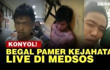 VIDEO: Komplotan Begal Sadis Live di Facebook Usai Beraksi, Langsung Digulung Polisi