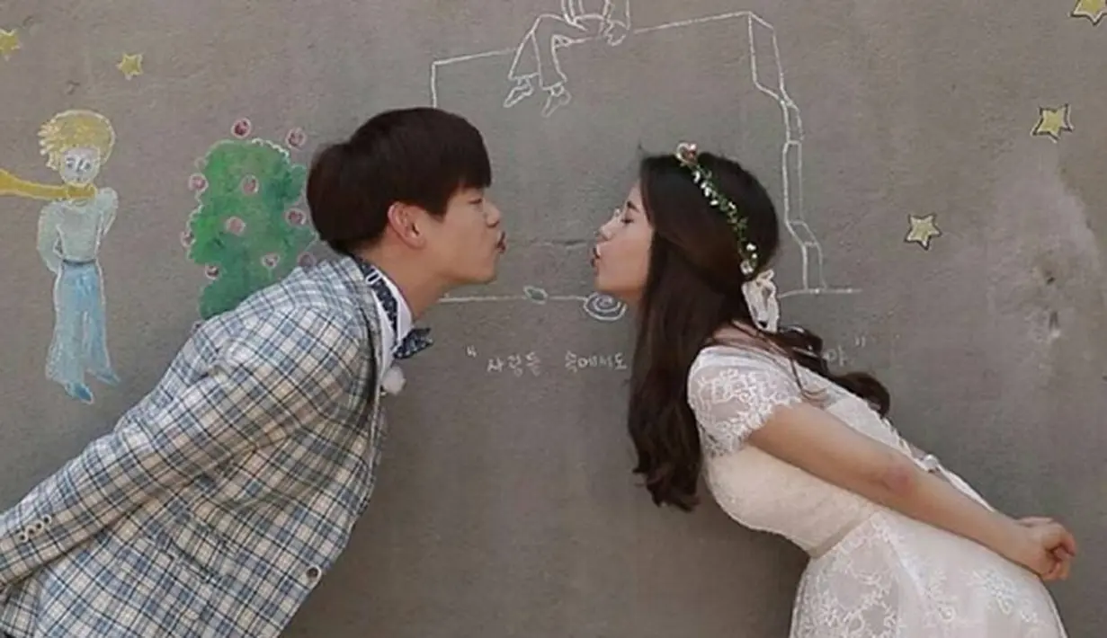 Eric Nam dan Solar Mamamoo merupakan pasangan di serial drama ‘We Got Married’. Memiliki chemistry yang kuat, keduanya akan berpisah karena harus keluar dari serial WGM tersebut. (INstagram/realericnam)