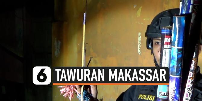 VIDEO: Bubarkan Tawuran Warga, Polisi Lepaskan Tembakan Peringatan