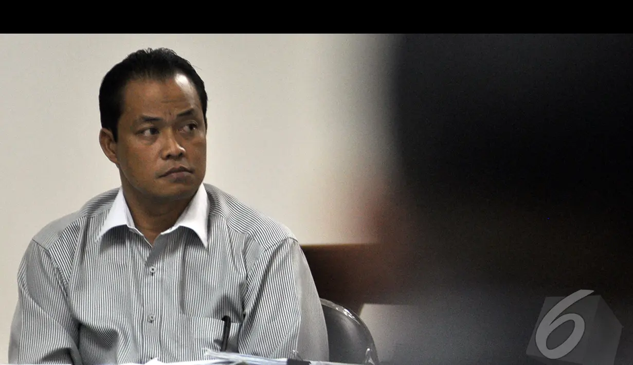 Muhtar Ependi menjalani sidang lanjutan di Pengadilan Tipikor, Jakarta, Kamis (15/1/2015). (Liputan6.com/Miftahul Hayat)