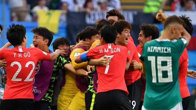 Jerman tersingkir dari Piala Dunia 2018 setelah kalah 0-2 dari Korea Selatan.