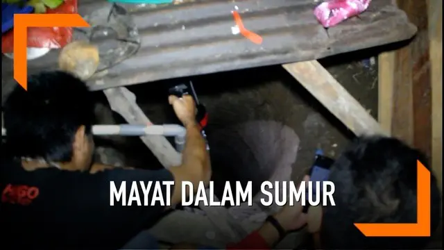 Seorang pria tega membunuh istrinya sendiri dan membuang mayatnya ke dalam sumur.