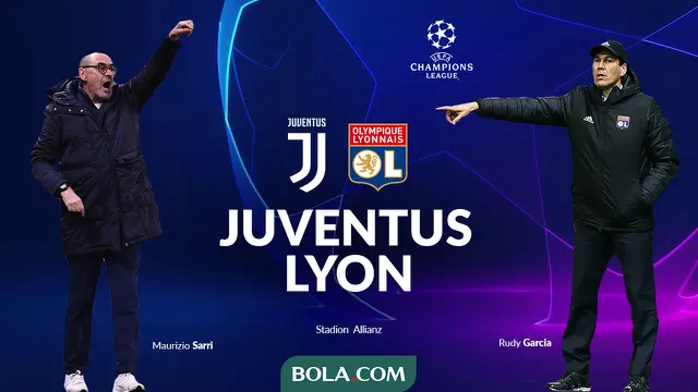 Liga Champions - Juventus Vs Olympique Lyon - Head to Head
