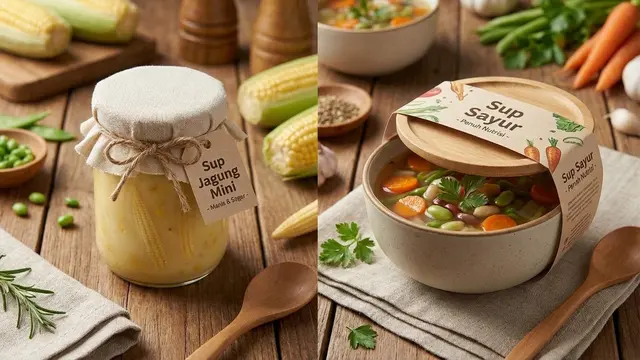 Sup Jagung Mini & Sup Sayur Rumahan/Gemini AI
