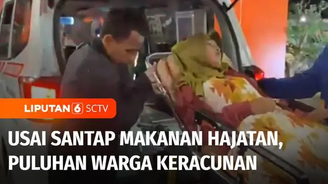 VIDEO: Puluhan Warga Sukabumi Keracunan Makanan Hajatan, Korban Dilarikan ke RS