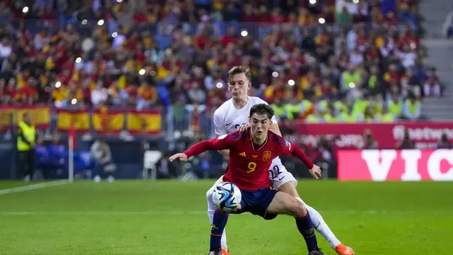 Duel Kualifikasi Piala Eropa 2024 antara Spanyol melawan Norwegia