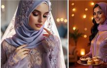 Tren Baju Gamis Lebaran 2025, Warna Misty Lavender Jadi Primadona untuk Tampil Anggun di Hari yang Fitri