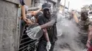 Jumlah makanan yang didistribusikan setiap harinya di Gaza merosot drastis hingga 70 persen, dari 840.000 porsi pekan lalu menjadi hanya 260.000 porsi minggu ini. (BASHAR TALEB/AFP)