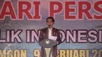 Presiden Joko Widodo (Jokowi) memberikan sambutan pada acara puncak Hari Pers Nasional (HPN) 2017 di Ambon, Maluku, Kamis (9/2). Pada acara puncak HPN ini ditandai dengan pemukulan tifa oleh Presiden Jokowi. (Liputan6.com/Faizal Fanani)