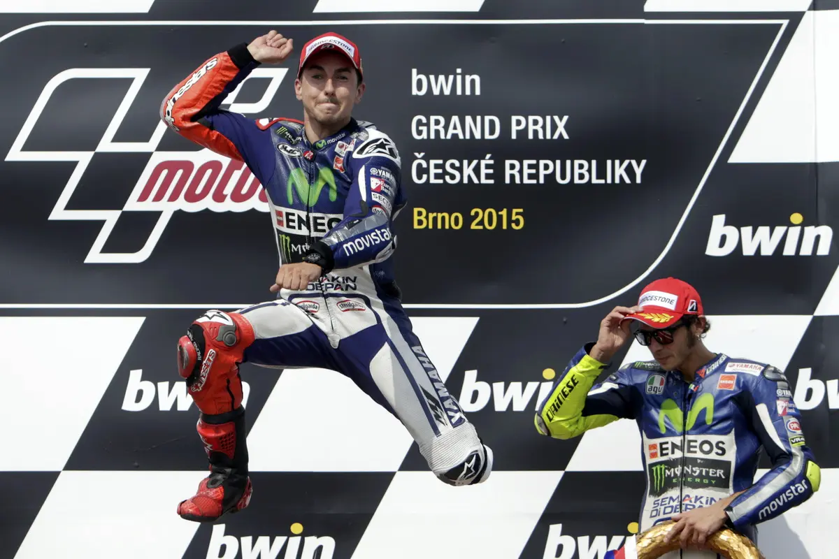 Jorge Lorenzo dan Valentino Rossi
