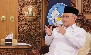 Wawancara Menteri Pendidikan Dasar dan Menengah (Mendikdasmen) Prof Abdul Mu'ti dalam program Bincang Liputan6 bersama Pemimpin Redaksi Titis Widyatmoko. (Ist)