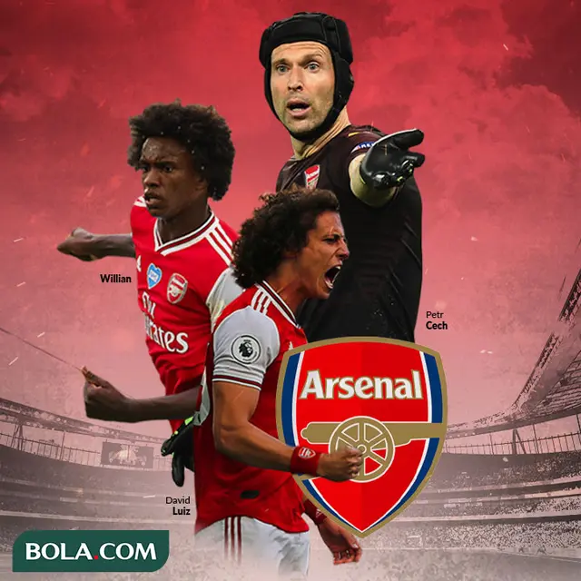 Arsenal - Willian, David Luiz, Petr Cech