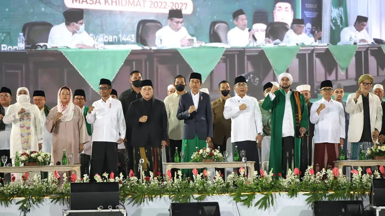 Presiden Joko Widodo (Tengah) Menghadiri Festinal Tradisi Islam Nusantara di Banyuwangi (Istimewa)